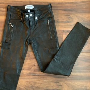 FRAME Atelier Lamb Leather pants